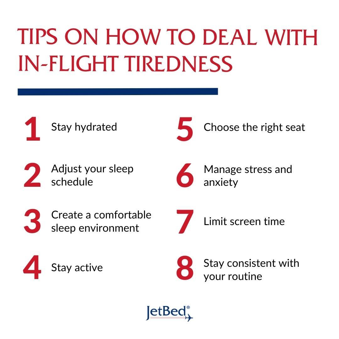 TIps on How to Deal With In-Flight Tiredness