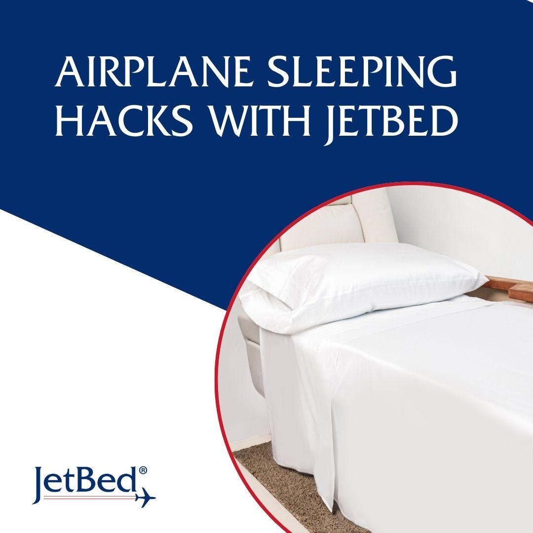 airplane sleeping hacks with jetbed