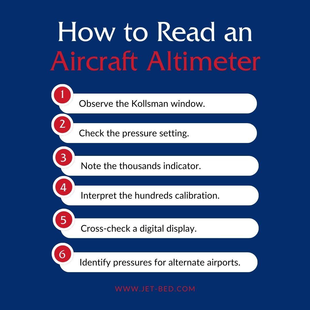how to read an aircraft altimeter