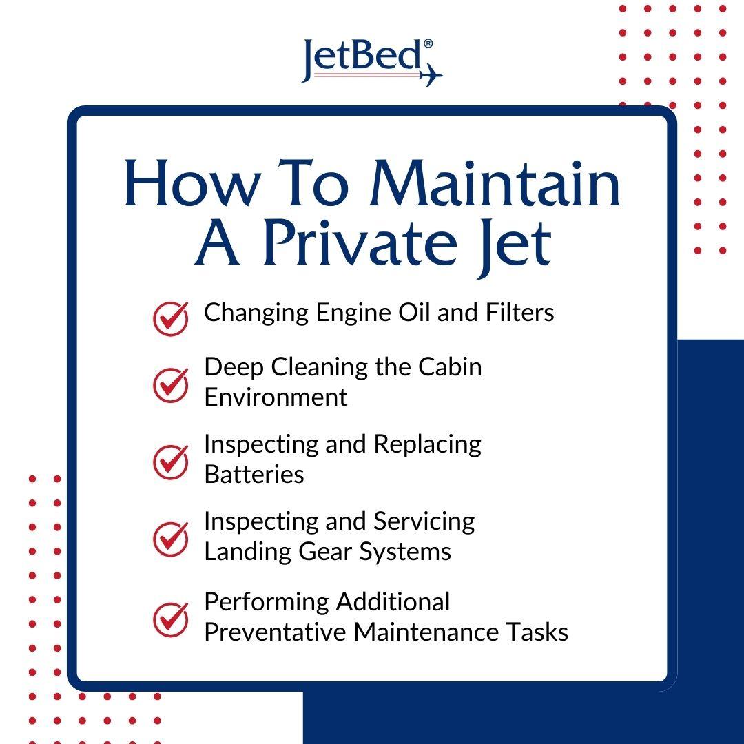 how to maintain a private jet