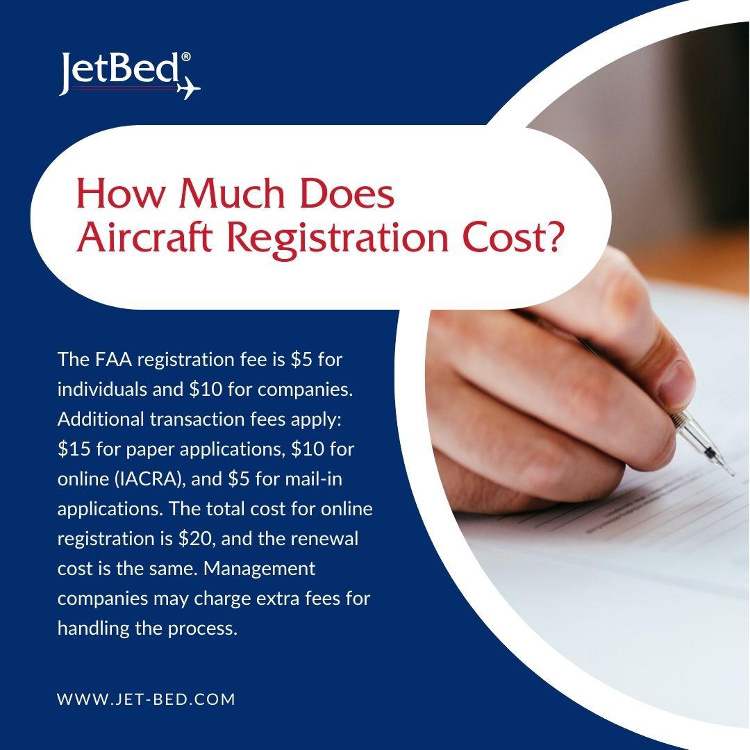 how much does aircraft registration cost