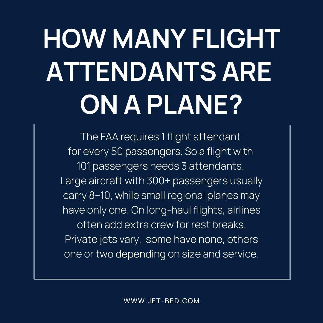 how many flight attendants are on a plane