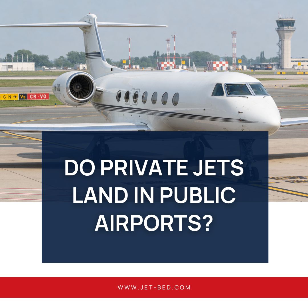 do private jets land in public airports do private jets land in public airports?