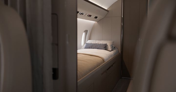 where do flight attendants sleep on long-haul flights