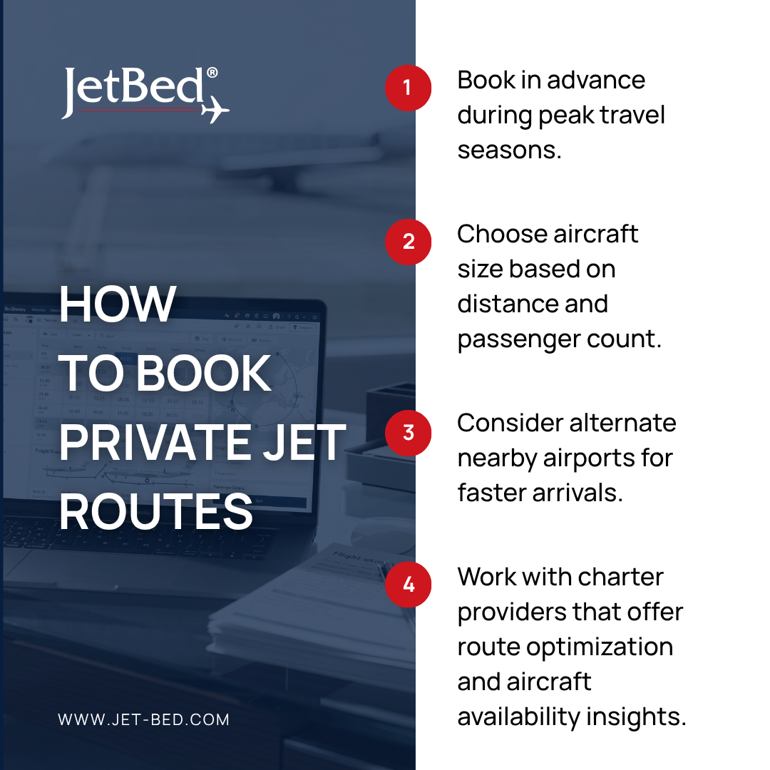 How to Book Private Jet Routes