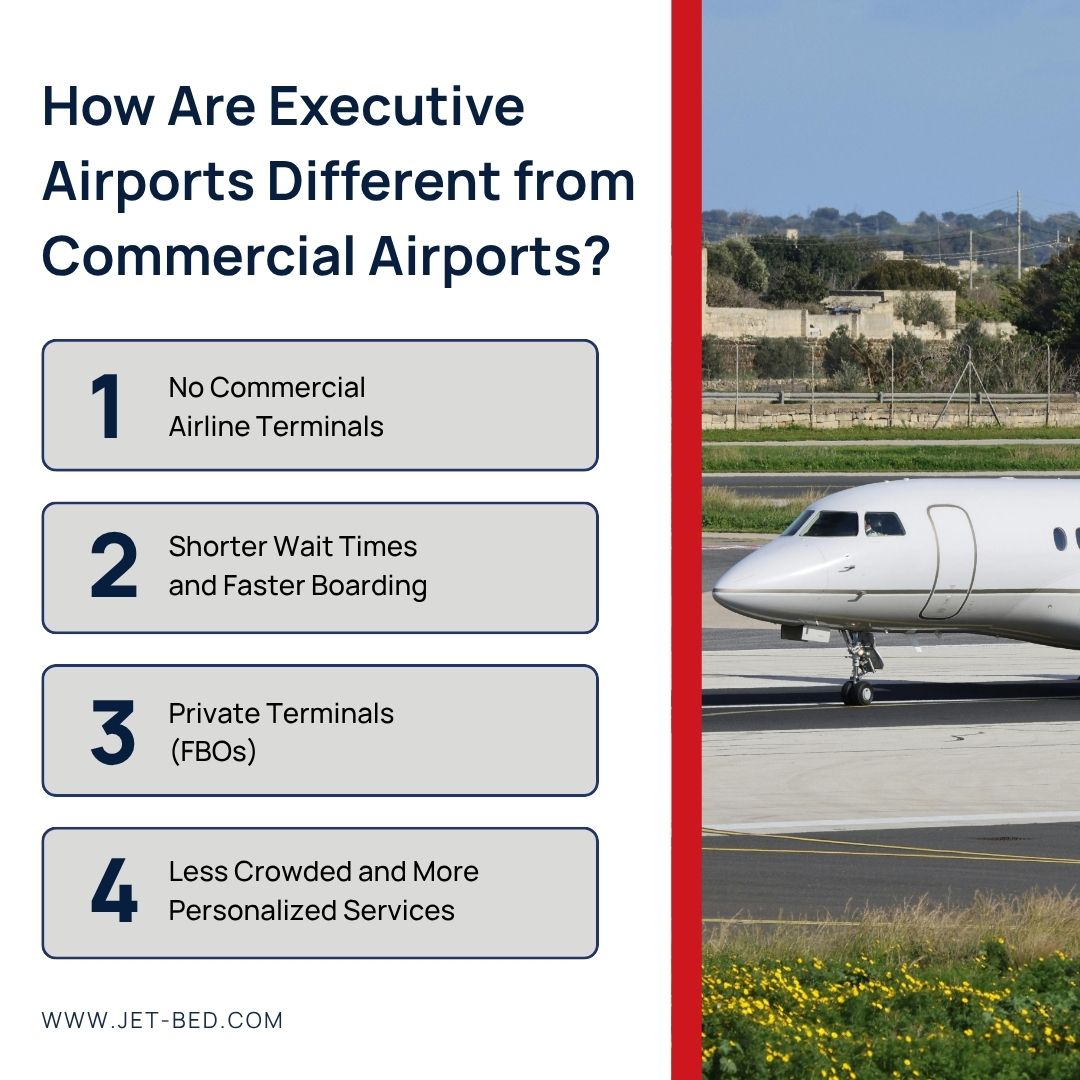 How Are Executive Airports Different From Commercial Airports