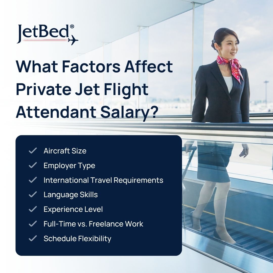 What Factors Affect Private Jet Flight Attendant Salary